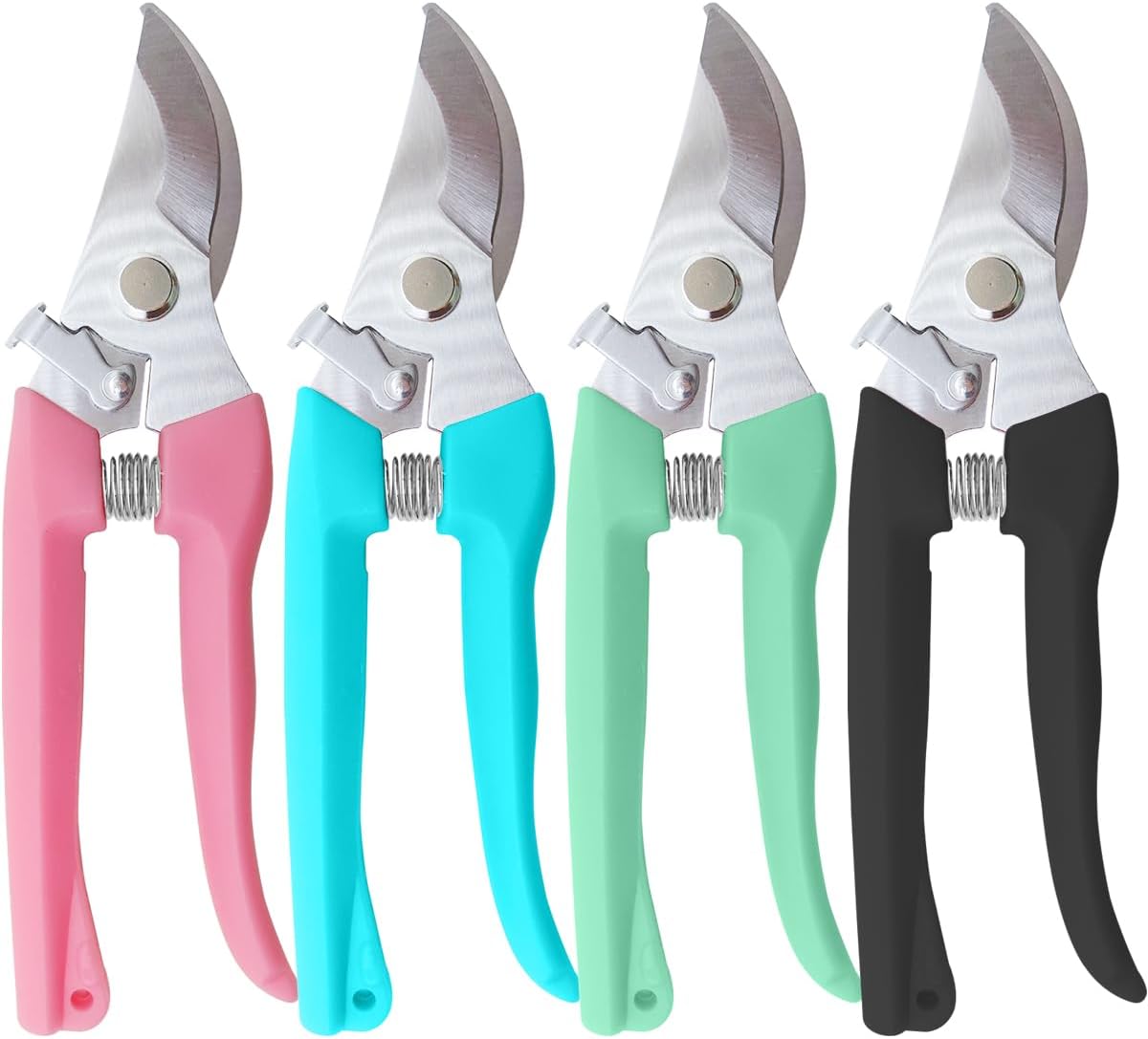 Flower Scissor, Floral Shear for Cutting Fresh Flowers (Pink, 4 Pack)