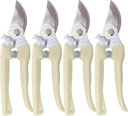 Flower Scissor, Floral Shear for Cutting Fresh Flowers (Pink, 4 Pack)