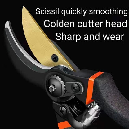 Heavy Duty Bypass Pruning Shears Gardening Manual Pruning Shears Plant Shears Flower Shears Best Gardening Shears, Tree Pruners Cutting Branches Hedges Shrubs and Bushes Ideal Tool Easy to Prune