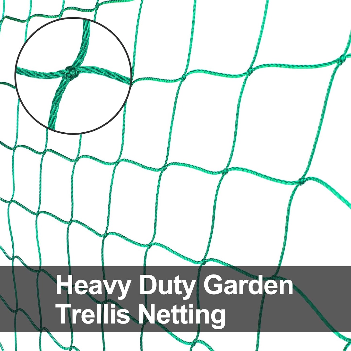 Trellis Netting, Heavy-Duty Garden Grow Netting for Climbing Plants, Outdoor Indoor Net for Cucumber, Tomatoes, Beans, Clematis, Fruits & Vegetables, Climbing Vining Plants (8.2' x 6.6'Ft)