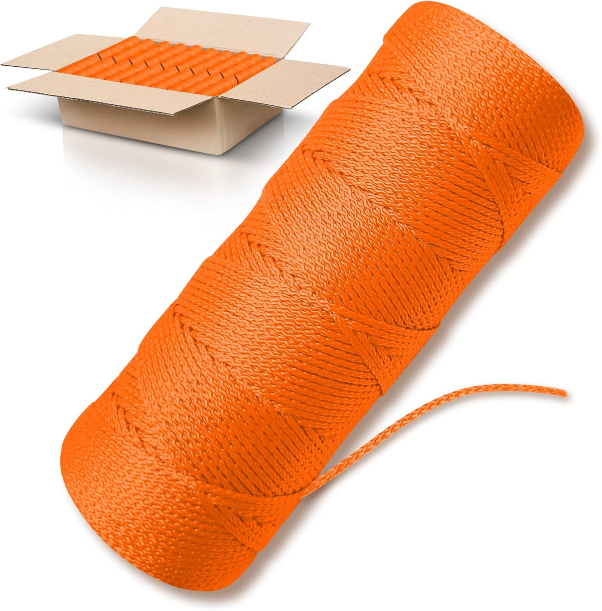 Bright White Twine String - #18 Strong Nylon String - 250 Ft Length - White String for Gardening, Nylon Twine for Plants