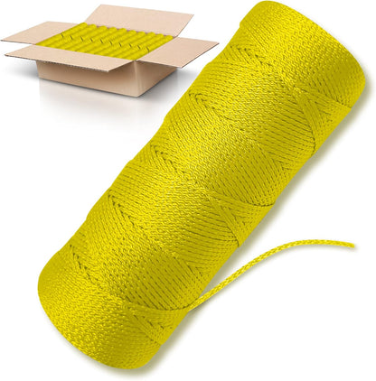 Bright White Twine String - #18 Strong Nylon String - 250 Ft Length - White String for Gardening, Nylon Twine for Plants