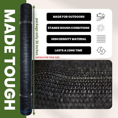 10 X 12 FT 60-70% Heavy Duty Mesh Tarp Shade Cloth - Colors A