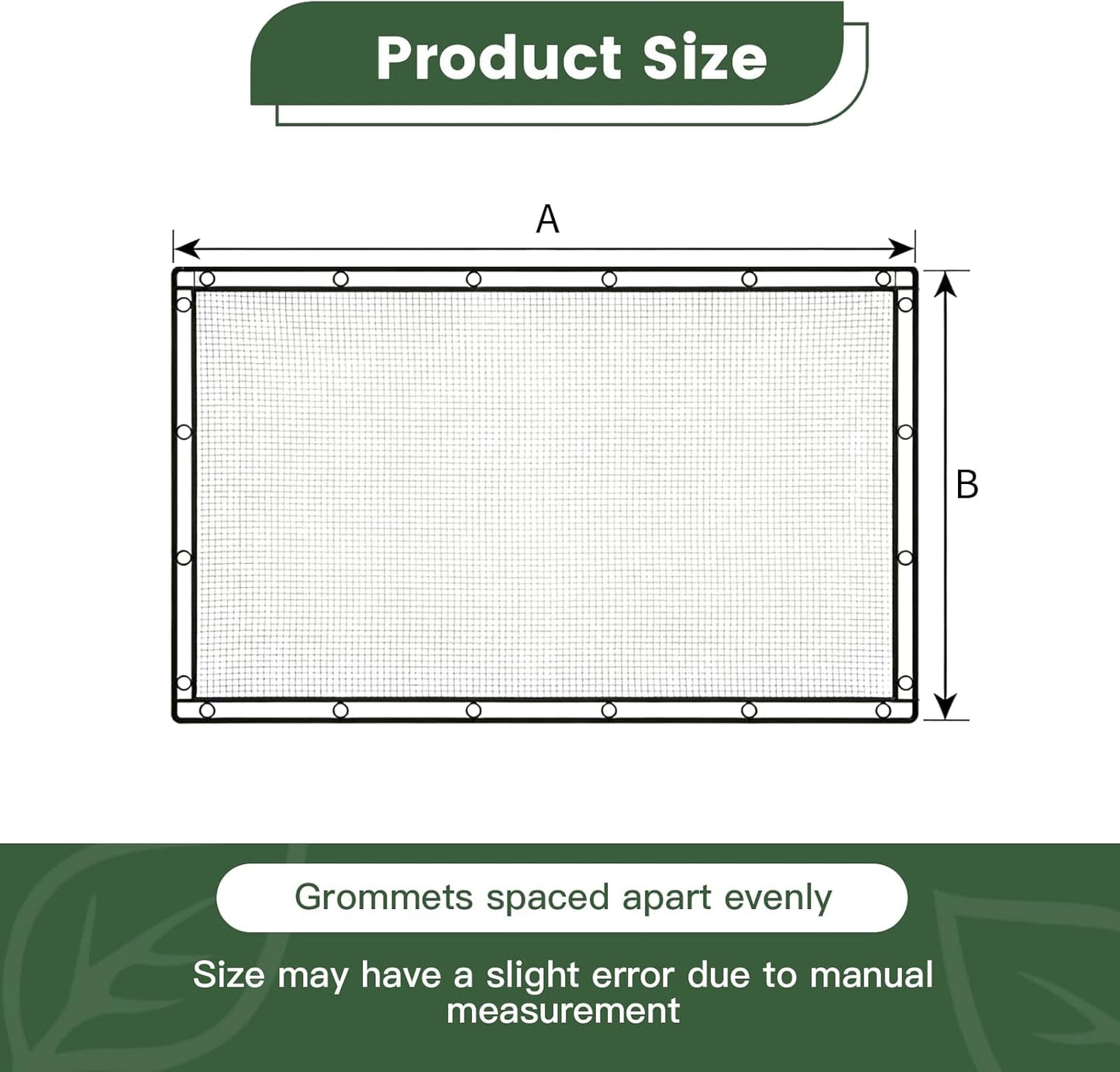 10 X 12 FT 60-70% Heavy Duty Mesh Tarp Shade Cloth - Colors A