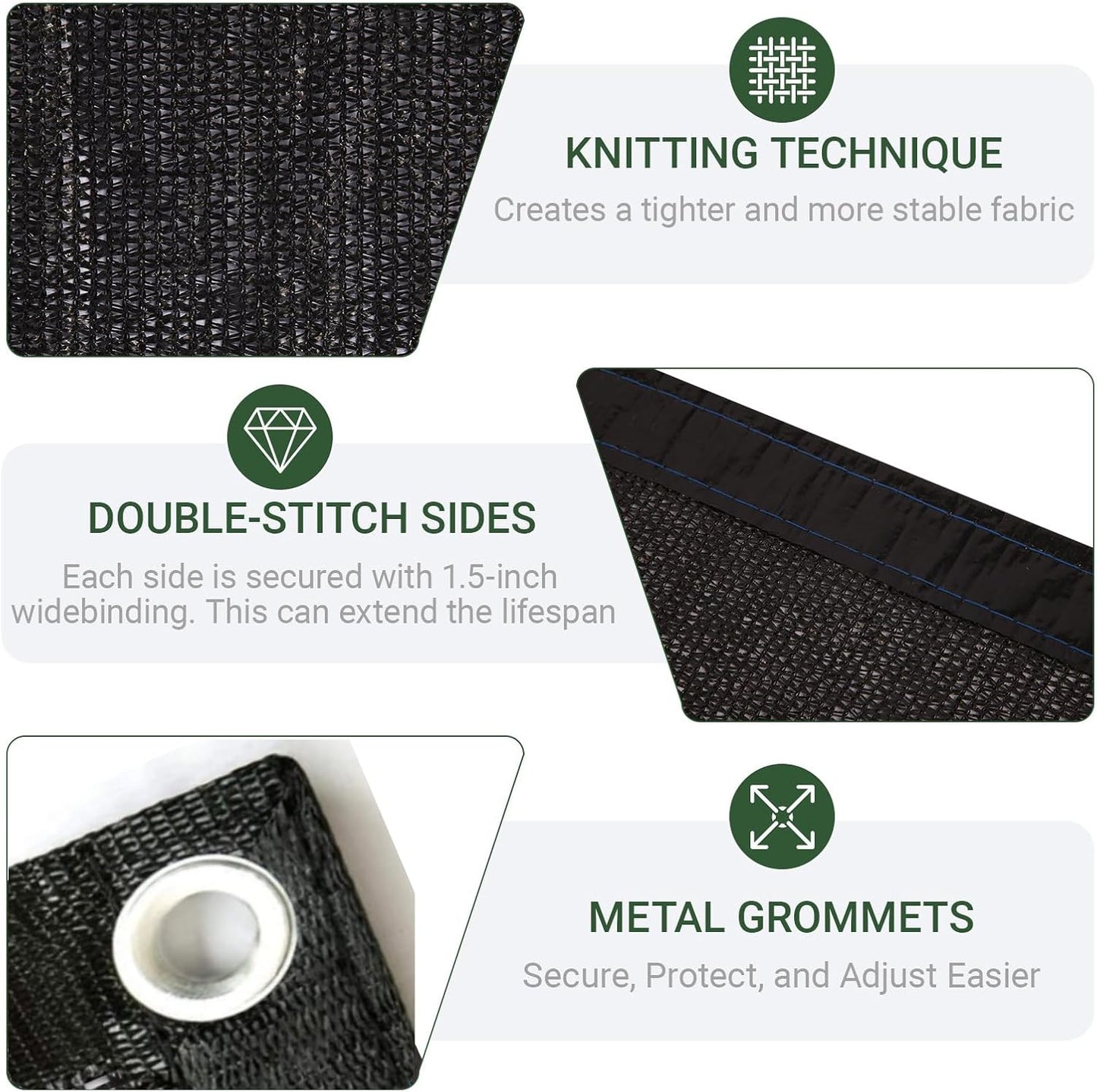 10 X 12 FT 60-70% Heavy Duty Mesh Tarp Shade Cloth - Colors A
