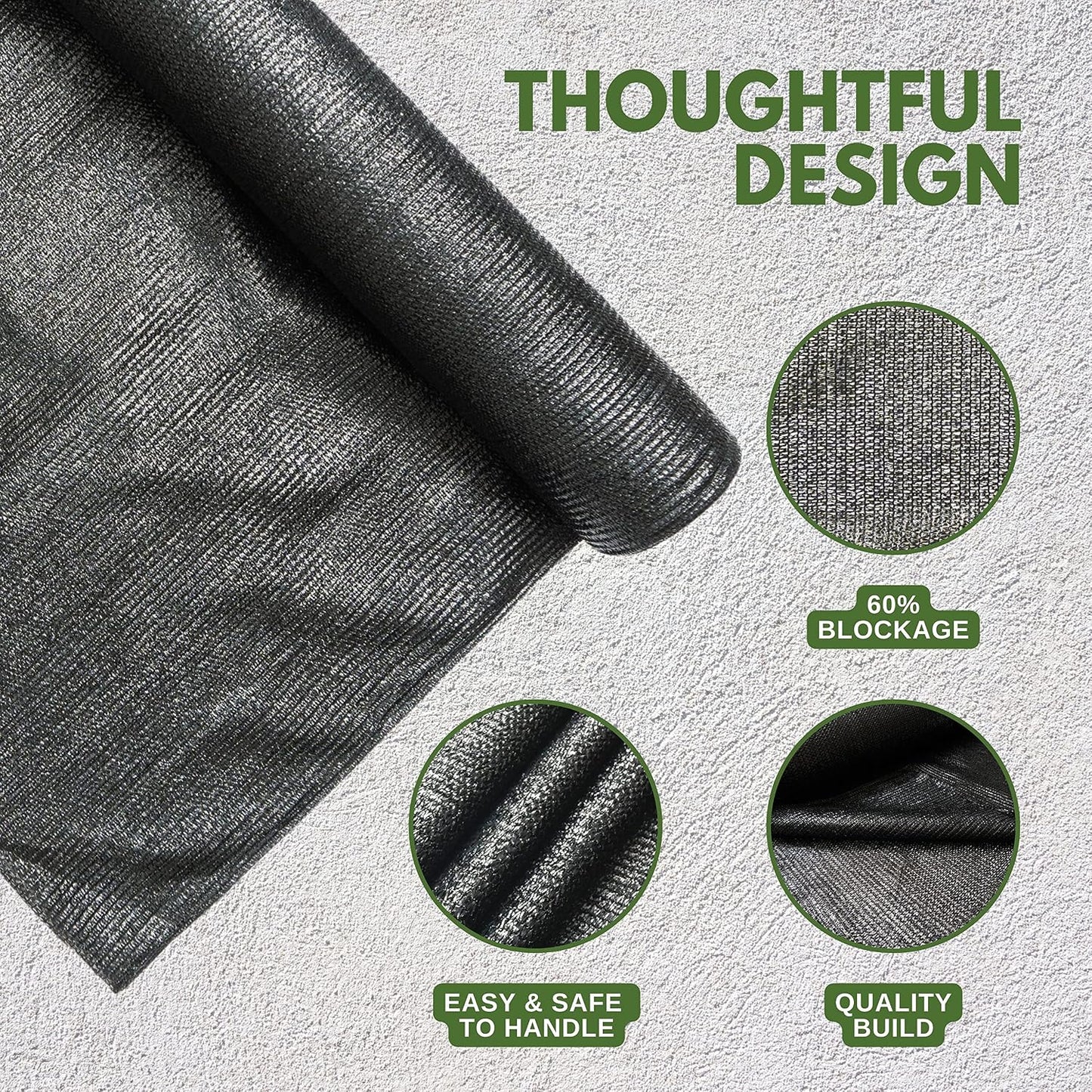 10 X 12 FT 60-70% Heavy Duty Mesh Tarp Shade Cloth - Colors A
