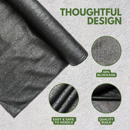 10 X 12 FT 60-70% Heavy Duty Mesh Tarp Shade Cloth - Colors A