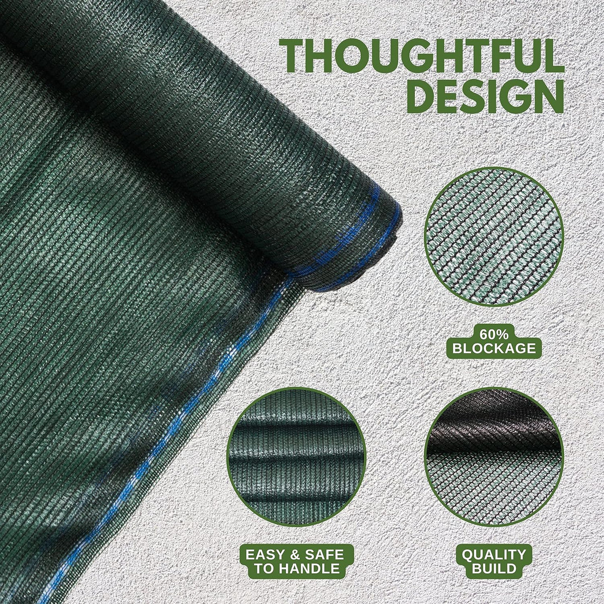 10 X 12 FT 60-70% Heavy Duty Mesh Tarp Shade Cloth - Colors A