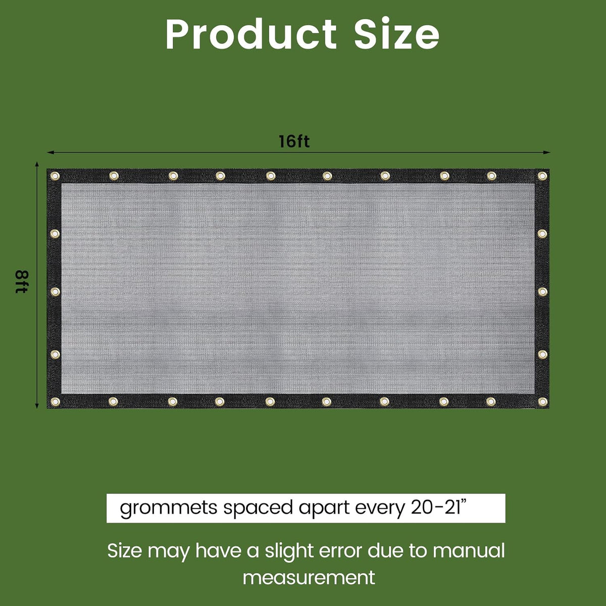 10 X 12 FT 60-70% Heavy Duty Mesh Tarp Shade Cloth - Colors A