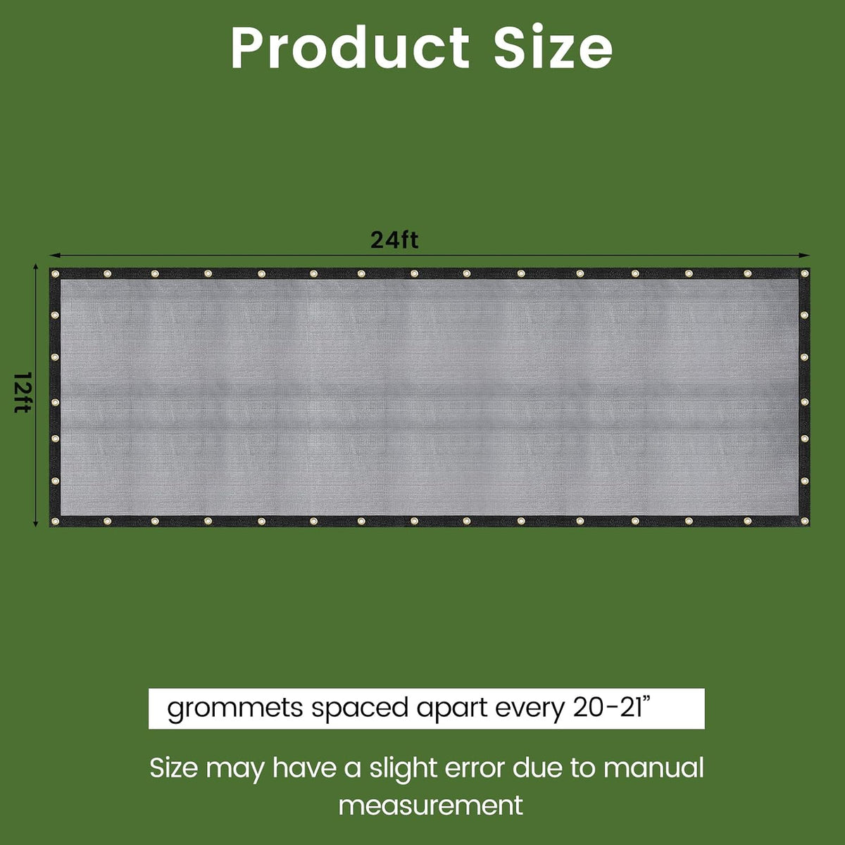 10 X 12 FT 60-70% Heavy Duty Mesh Tarp Shade Cloth - Colors A