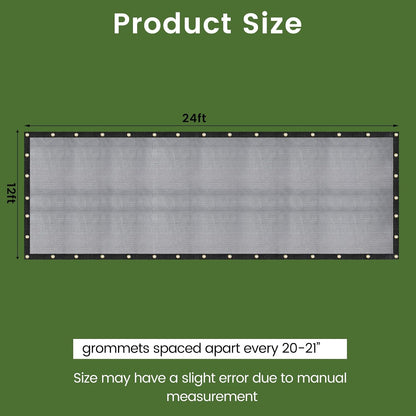 10 X 12 FT 60-70% Heavy Duty Mesh Tarp Shade Cloth - Colors A
