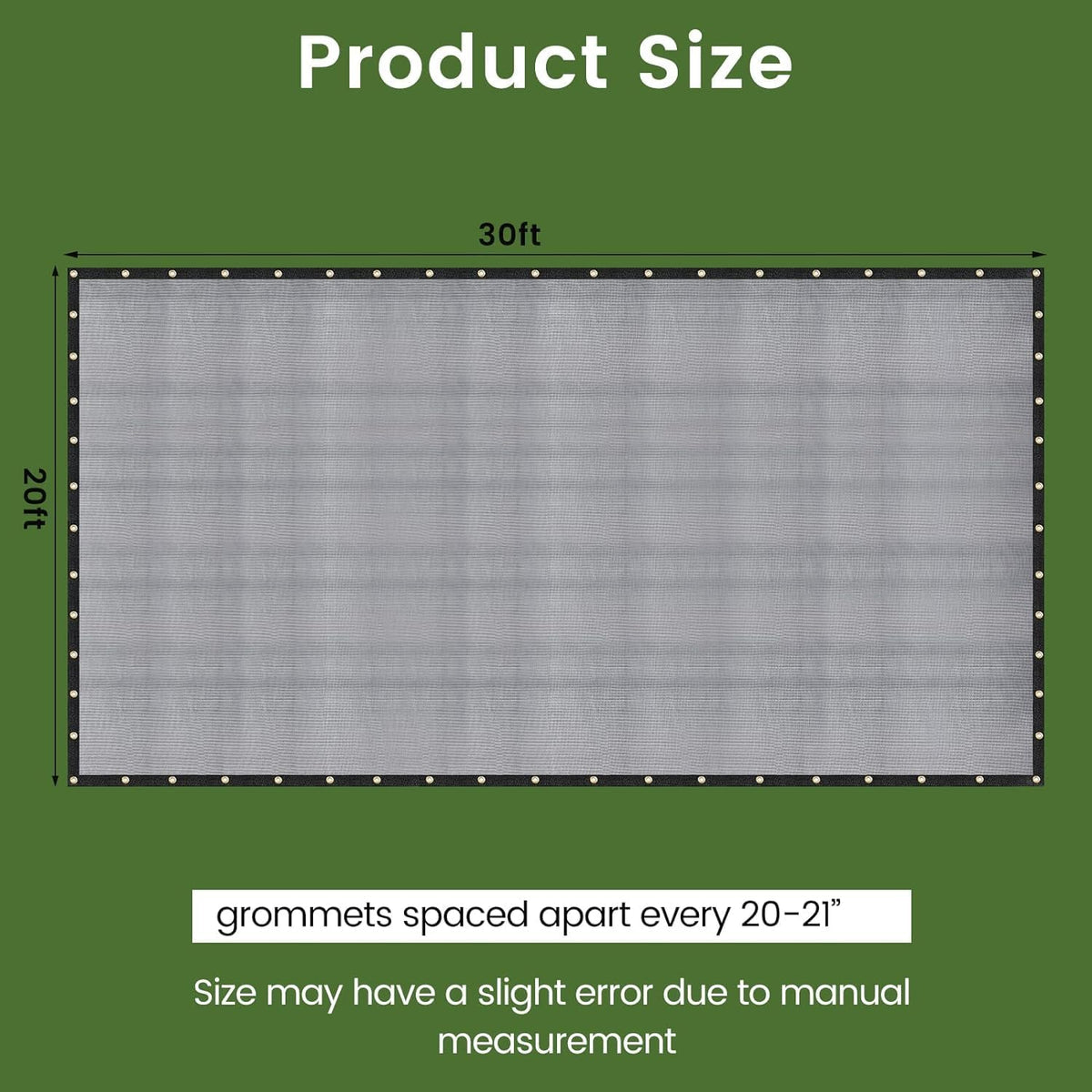 10 X 12 FT 60-70% Heavy Duty Mesh Tarp Shade Cloth - Colors A