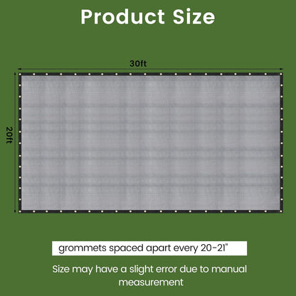 10 X 12 FT 60-70% Heavy Duty Mesh Tarp Shade Cloth - Colors A