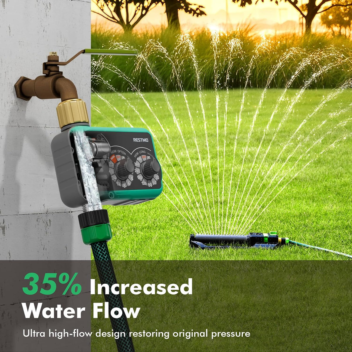 Smart WiFi 2-Zone Sprinkler Timer, APP Control Timer