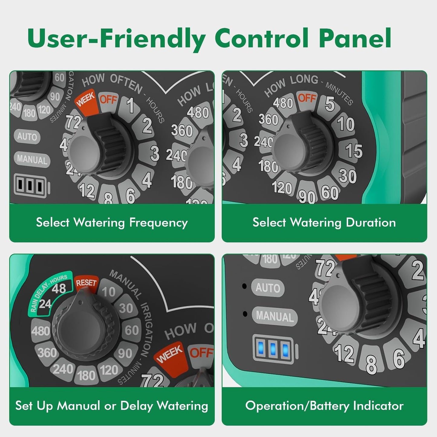 Smart WiFi 2-Zone Sprinkler Timer, APP Control Timer