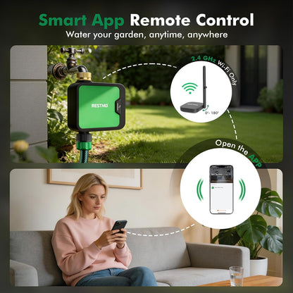 Smart WiFi 2-Zone Sprinkler Timer, APP Control Timer