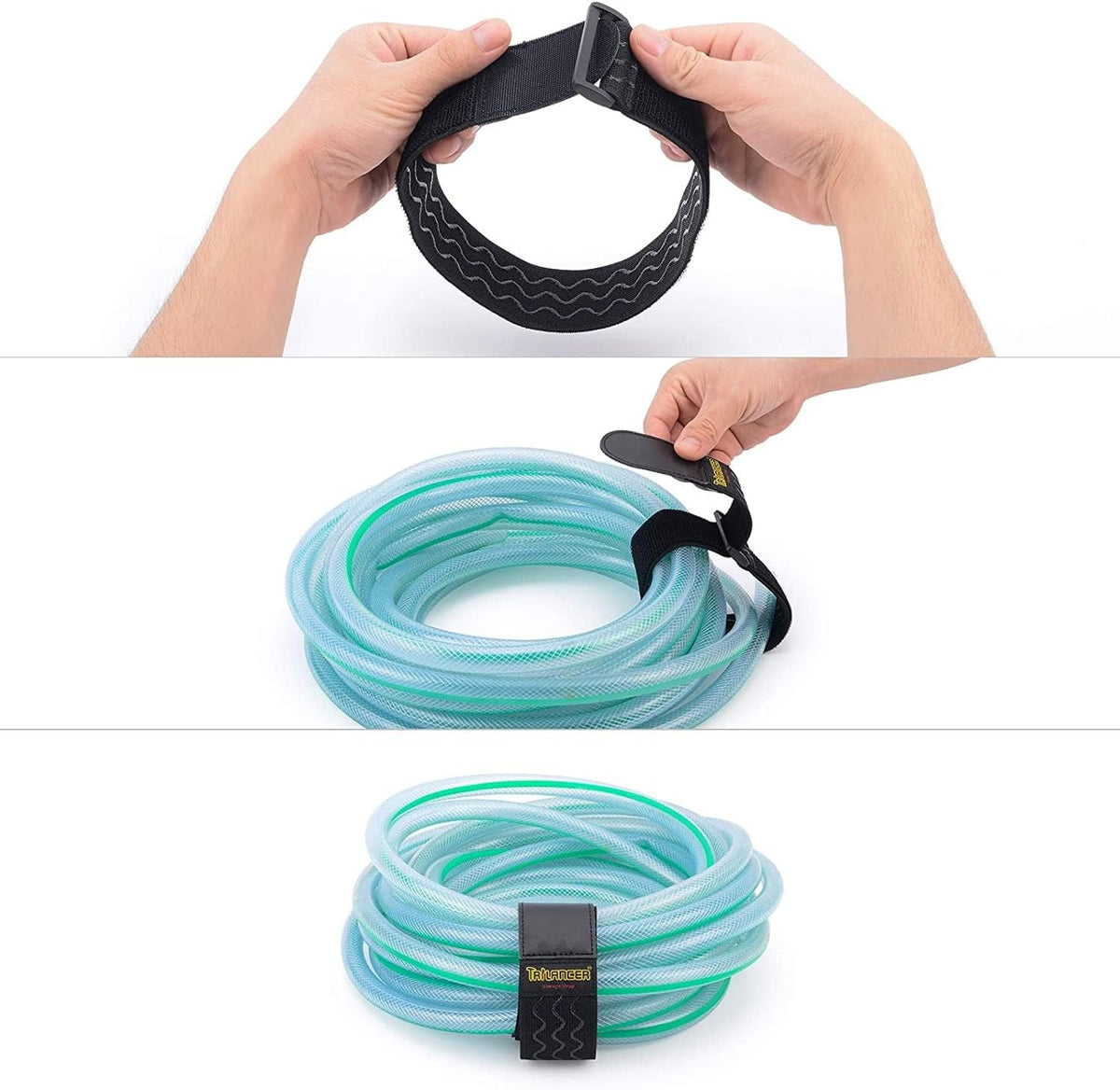 Elastic Cinch Straps with Anti-Slip Strips, 18'' x 2'' (4 Pack)