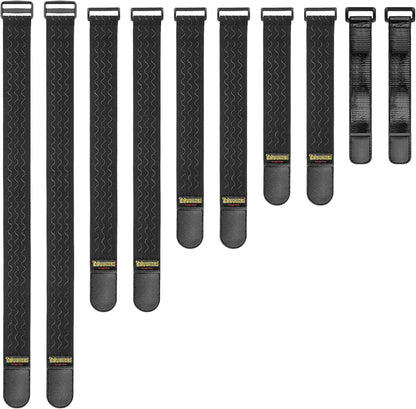 Elastic Cinch Straps with Anti-Slip Strips, 18'' x 2'' (4 Pack)