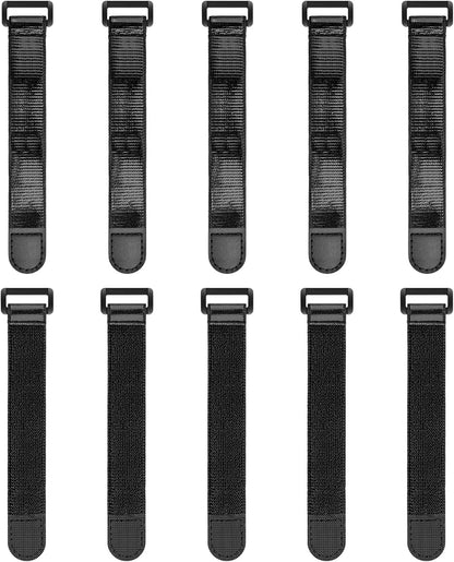 Elastic Cinch Straps with Anti-Slip Strips, 18'' x 2'' (4 Pack)