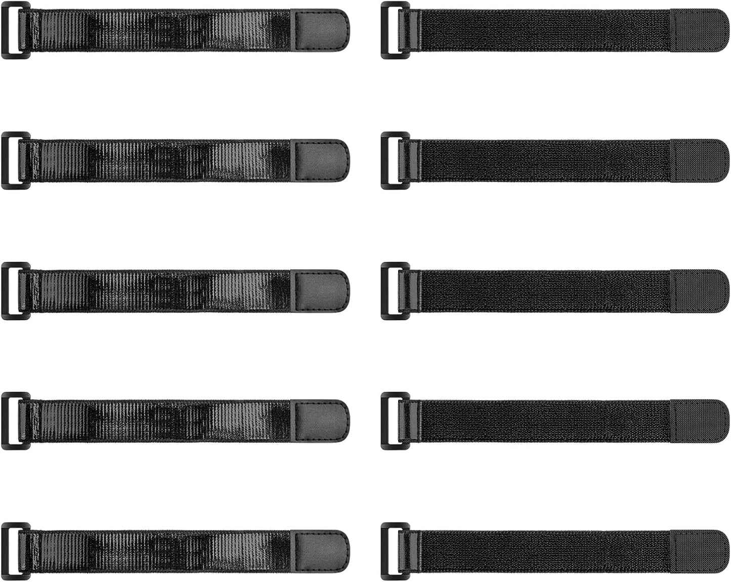 Elastic Cinch Straps with Anti-Slip Strips, 18'' x 2'' (4 Pack)