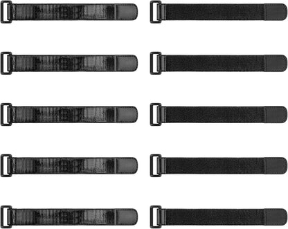 Elastic Cinch Straps with Anti-Slip Strips, 18'' x 2'' (4 Pack)