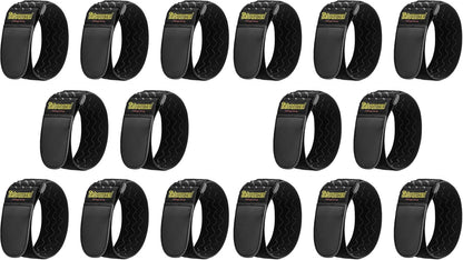 Elastic Cinch Straps with Anti-Slip Strips, 18'' x 2'' (4 Pack)