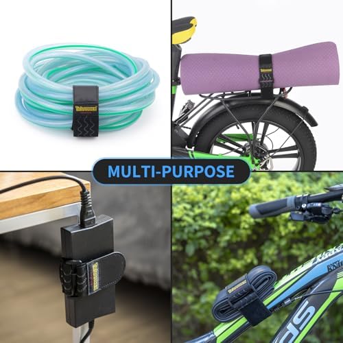 Elastic Cinch Straps with Anti-Slip Strips, 18'' x 2'' (4 Pack)