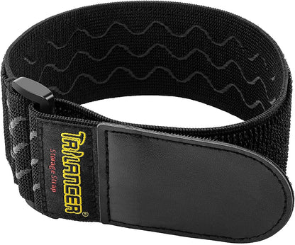 Elastic Cinch Straps with Anti-Slip Strips, 18'' x 2'' (4 Pack)
