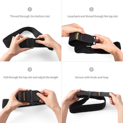 Elastic Cinch Straps with Anti-Slip Strips, 18'' x 2'' (4 Pack)