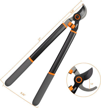 18" Bypass Loppers for Gardening,Tree Trimmer with 1.5" Cutting Capacity