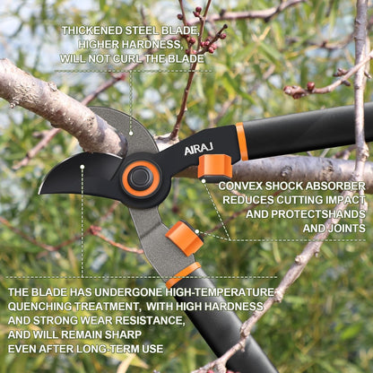 18" Bypass Loppers for Gardening,Tree Trimmer with 1.5" Cutting Capacity