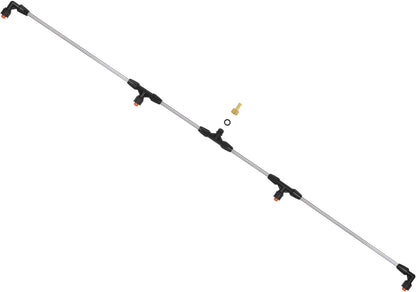 4 Nozzles Metal Sprayer Boom Wand with 3/8 Inch Brass Barb, Spray Wand, Switchable 2 Nozzle Pattern, Up To 55.1 Inches Long, Suitable For Watering Large Areas In Gardens, Farms