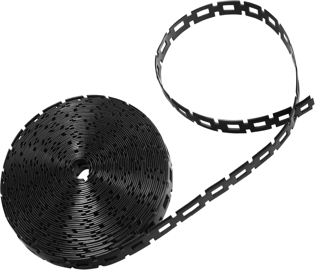 50 Ft Plastic Chain Lock Tree Tie, 1/2" Wide Adjustable Tree Support Straps