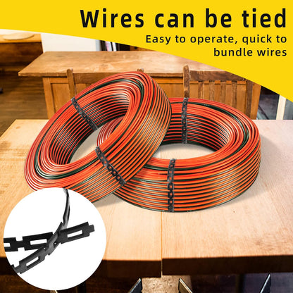 50 Ft Plastic Chain Lock Tree Tie, 1/2" Wide Adjustable Tree Support Straps