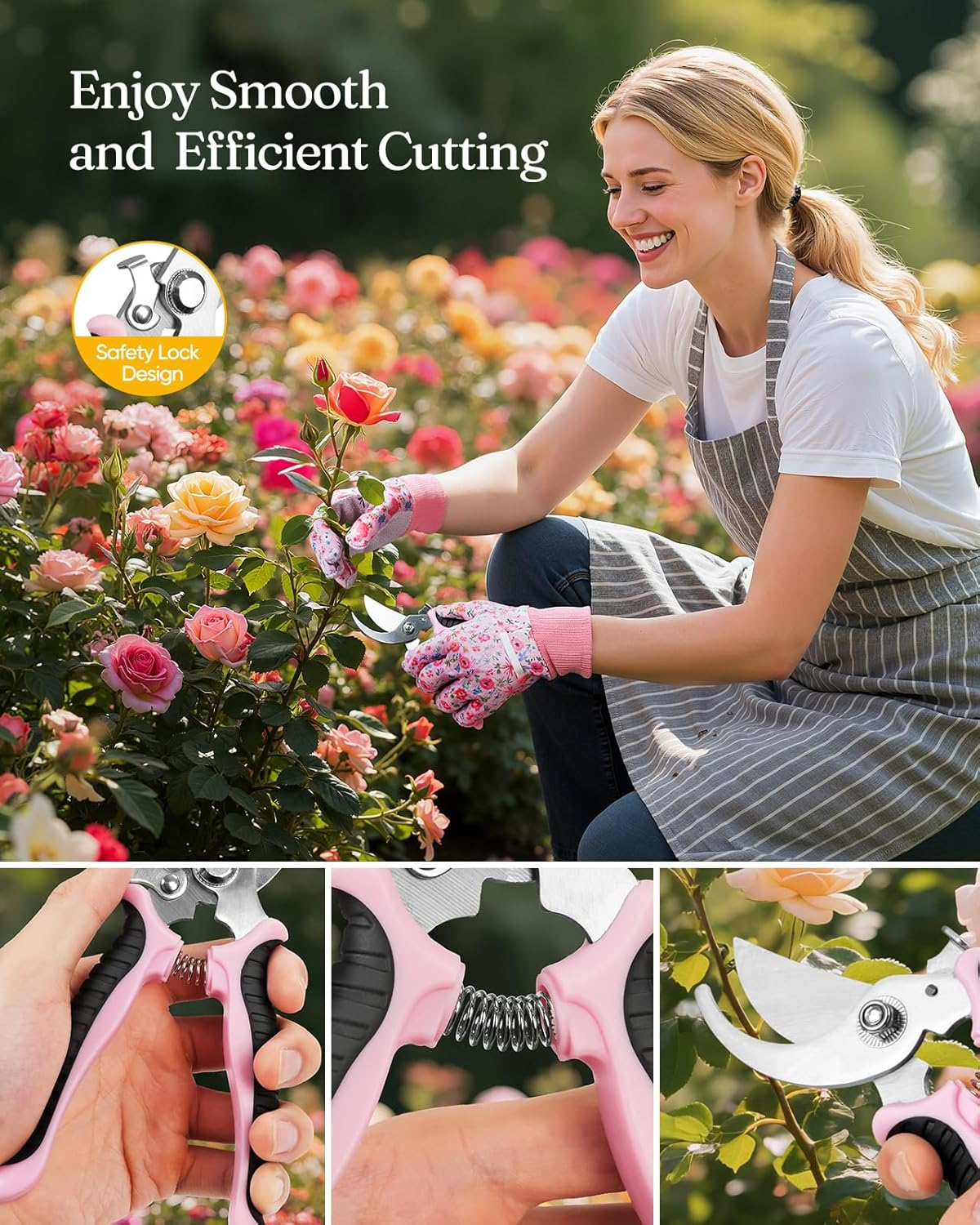 12-Piece Gardening Tool Set, Heavy-Duty Garden Tools for Women