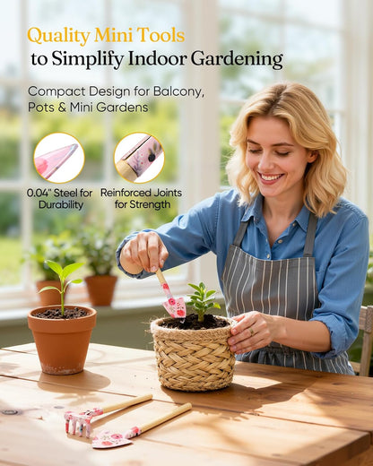 12-Piece Gardening Tool Set, Heavy-Duty Garden Tools for Women