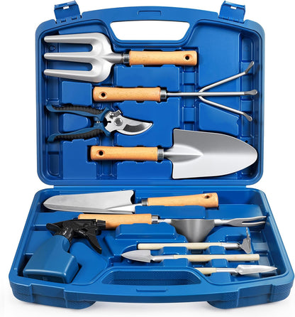 12-Piece Gardening Tool Set, Heavy-Duty Garden Tools for Women