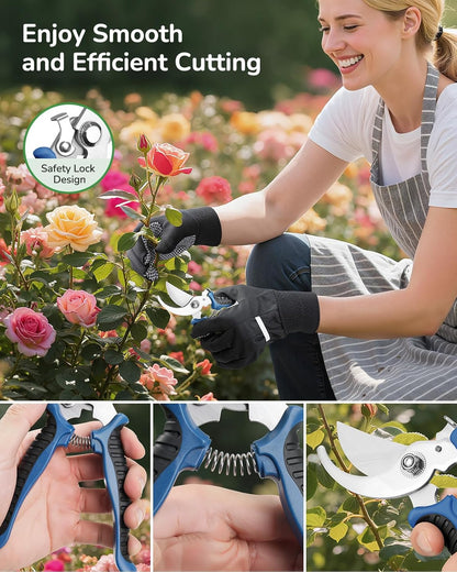 12-Piece Gardening Tool Set, Heavy-Duty Garden Tools for Women
