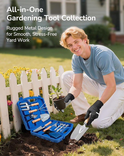 12-Piece Gardening Tool Set, Heavy-Duty Garden Tools for Women