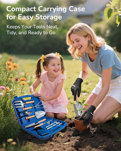 12-Piece Gardening Tool Set, Heavy-Duty Garden Tools for Women