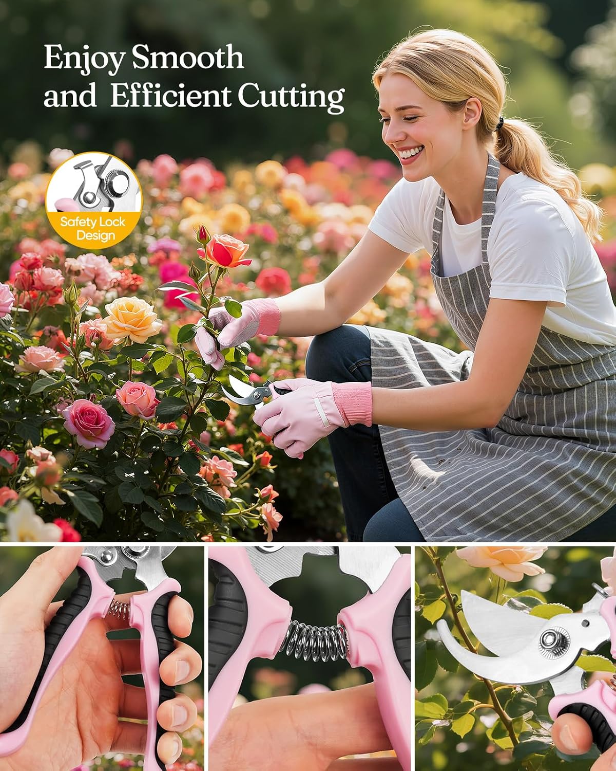 12-Piece Gardening Tool Set, Heavy-Duty Garden Tools for Women