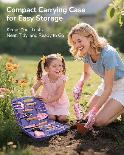 12-Piece Gardening Tool Set, Heavy-Duty Garden Tools for Women
