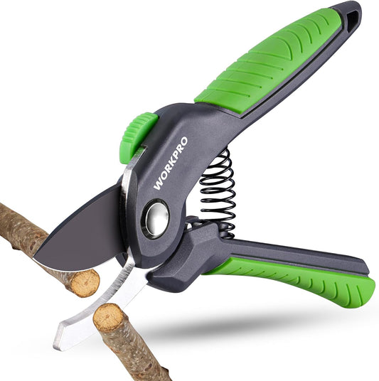 8.5" Bypass Pruning Shear, Garden Scissors & Clippers