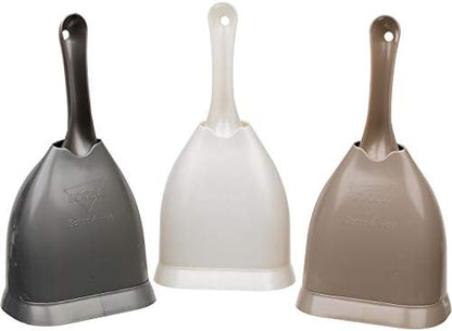 Scoop N' Hide Cat Litter Scoop with Discreet Holder, Brushed Nickel
