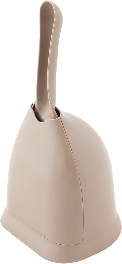 Scoop N' Hide Cat Litter Scoop with Discreet Holder, Brushed Nickel