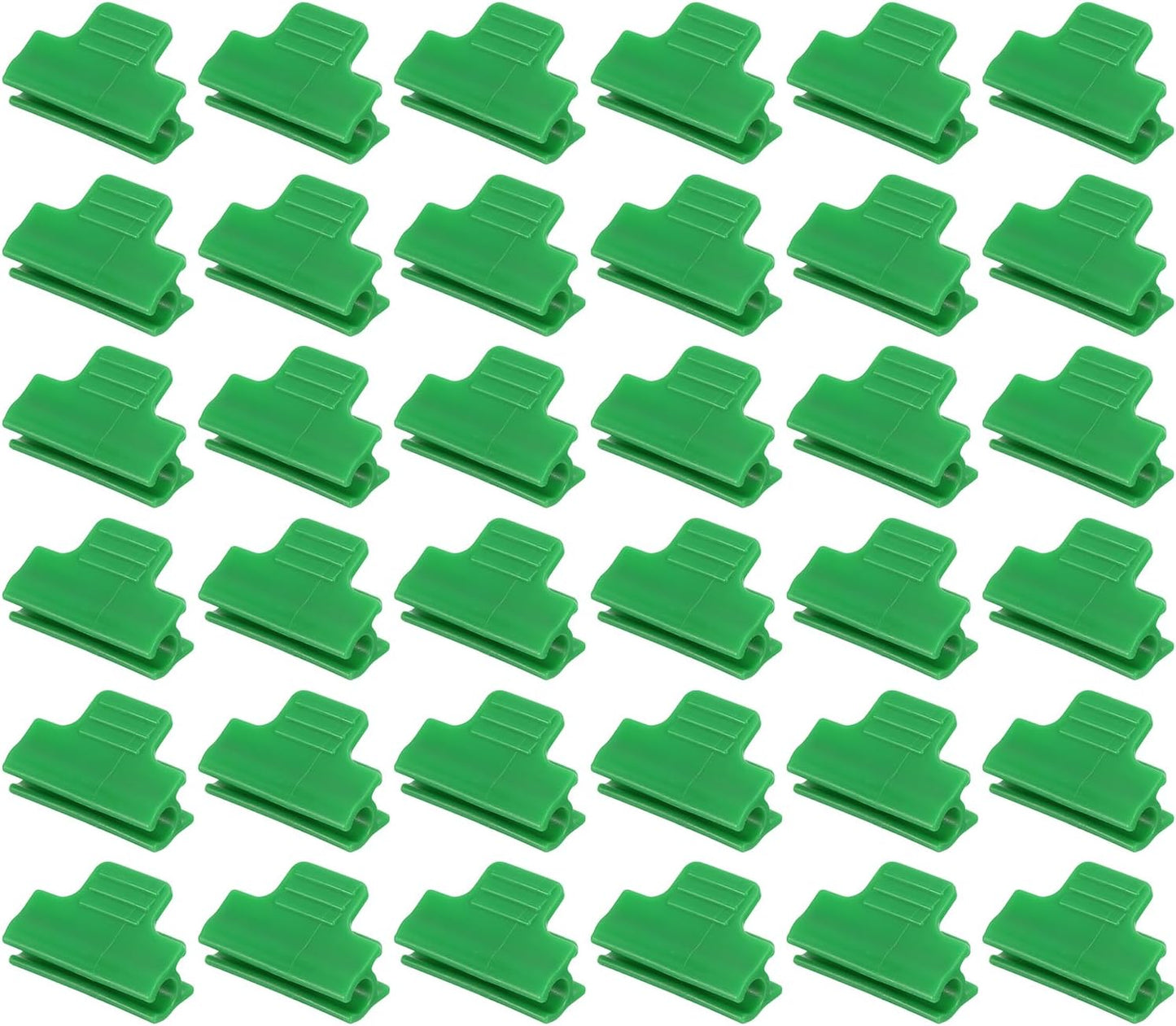 Greenhouse Clamps, 50 Pack Garden Film Row Cover Clips for 16mm Pipe Gardening Hoop Plant Cover Support Netting Tunnel Shade Cloth, Green