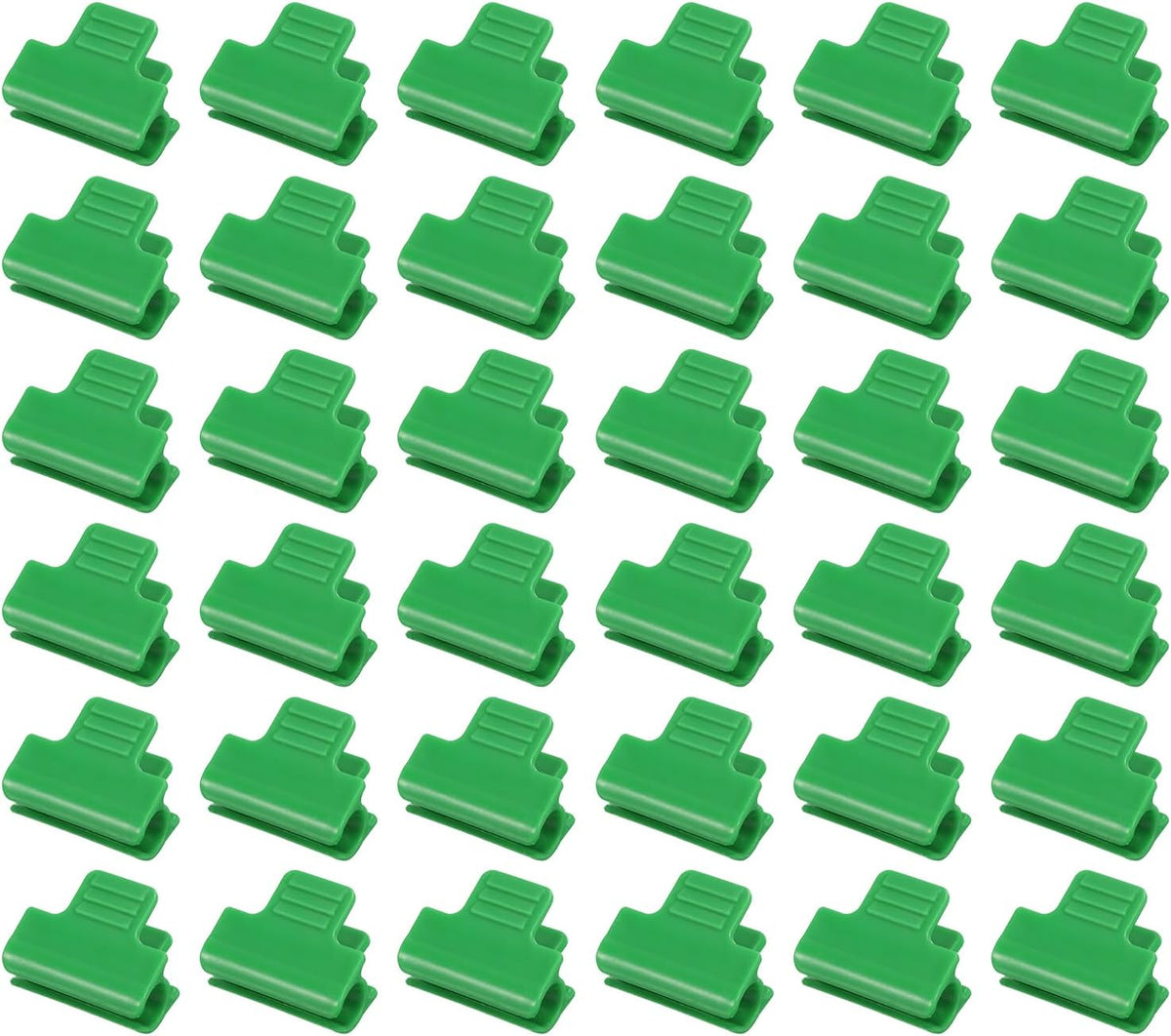 Greenhouse Clamps, 50 Pack Garden Film Row Cover Clips for 16mm Pipe Gardening Hoop Plant Cover Support Netting Tunnel Shade Cloth, Green