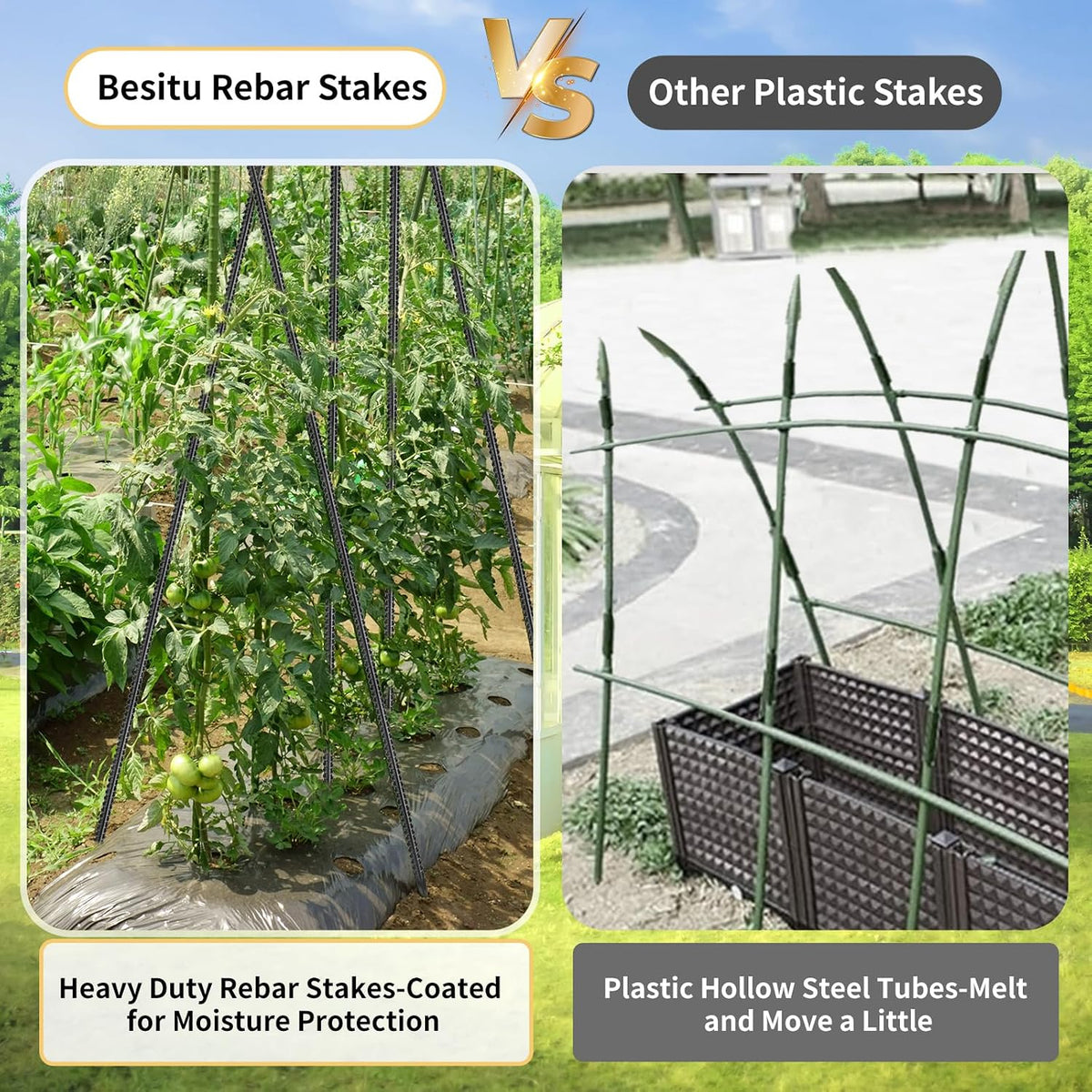 12 Inch Rebar Stakes J Hook Ground Stakes 16-Pack Heavy Duty Galvanized Chain Link Fence Stakes Metal Tent Stakes for Outdoor Lawn Decorations Inflatables Canopy Swing Set