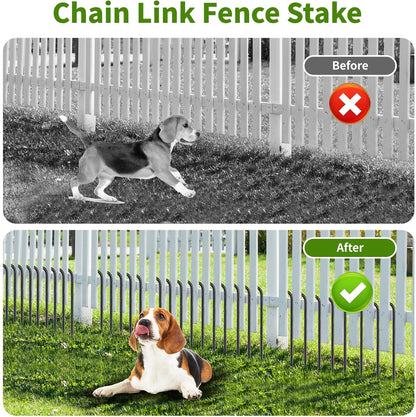 12 Inch Rebar Stakes J Hook Ground Stakes 16-Pack Heavy Duty Galvanized Chain Link Fence Stakes Metal Tent Stakes for Outdoor Lawn Decorations Inflatables Canopy Swing Set