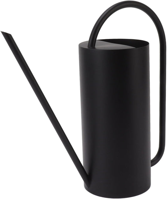 1500ml Indoor Watering Can, Large Capacity Long Spout Stainless Steel Plant Watering Can, Watering Kettle for Outdoors Horticultural Enthusiast (Black)